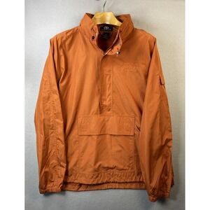 Vantage‎ Nylon Anorak Jacket Mens XL 1/2 Zip Hoodie Windbreaker Vintage Hilton